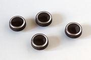 Lot de 4 boutons marrons
